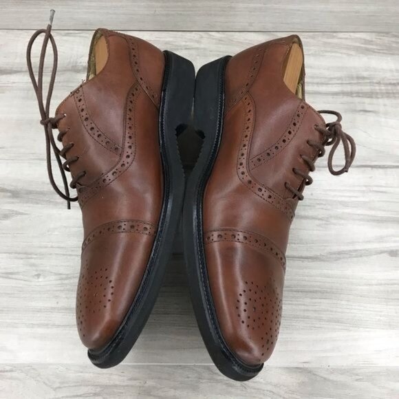 David Spencer Dress Shoes Mne\'s 9.5 brown Leather Oxfords main image 6